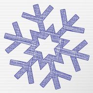 drawing snowflake N2
