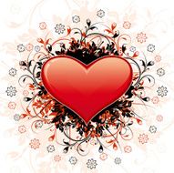 Abstract Valentine&#039;s Day heart N3
