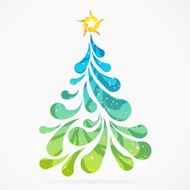 Christmas tree made of arc drops