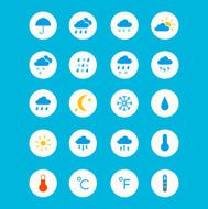 Weather icons set - vector