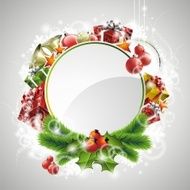 Illustration on a Christmas theme with gift boxes N3