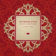 Vector baroque frame in Victorian style N3