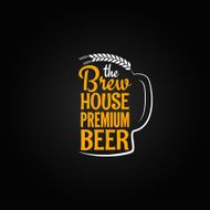 beer bottle glass house design menu background
