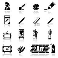 Icons set arts