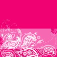 Floral and paisley pattern
