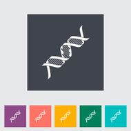 DNA flat icon