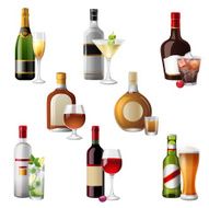Alcohol drinks and cocktails N2