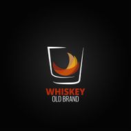 whiskey glass splash design background