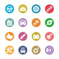 Car icon set N12