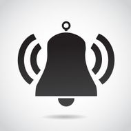 Alarm icon isolated on white background
