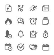 Planing and organization icons