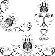 Floral scroll IV
