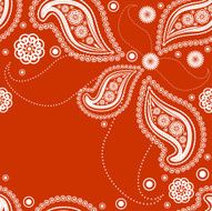 Red paisley pattern