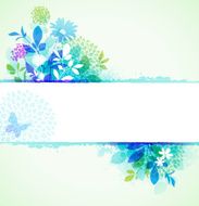 Spring Flowers and Leaves Frame