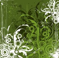 emerald floral background