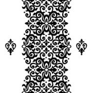 Vector seamless border in Victorian style N68