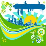 Green city background N2