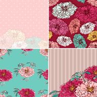Set of Peonies Cards N2