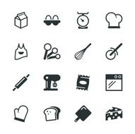 Baking Silhouette Icons