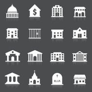 Government buildings icons N8