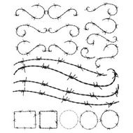 Barbwire ornament and frames