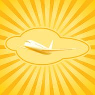 Airline travel and tourism background
