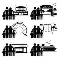 Family Outing Activities Clipart N2