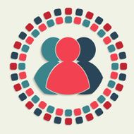 creative vector mosaic icon N15