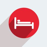 Vector red circle icon on gray background Eps10 N60