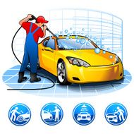 Guy washing car Brands battle N2