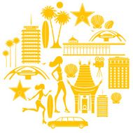 Los Angeles icon set