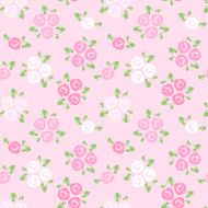 Seamless pattern with pink and white roses Vector illustration N2