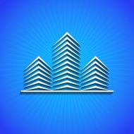 Vector icon on blue background Eps10 N29