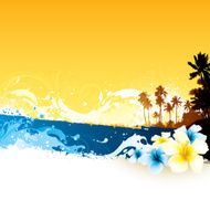 Tropical summer background