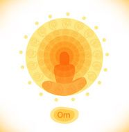 Hinduism symbol Yoga illustration