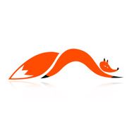 Fox silhouette for your design N6