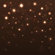 Holiday background with shiny stars in the dark sky