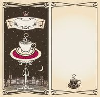 menu with urban landscape N2