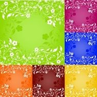 set of floral ornaments N4