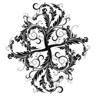 Abstract isolated flourish N5