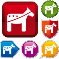 icon series democratic (vector)