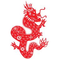 Paper cut dragon N6