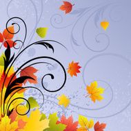 Bright autumn design