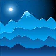 Vector Mountain Landscape