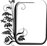 Floral frame VII