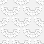 Geometric abstract white seamless pattern with circles N5
