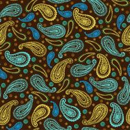 Abstract seamless retro indian pattern