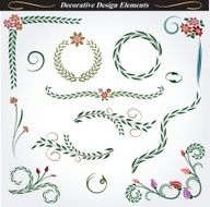Collection of decorative design elements 10