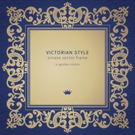 Vector baroque frame in Victorian style N4