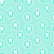 Protected teeth seamless pattern